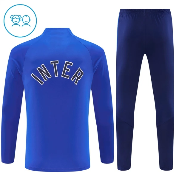 Inter Milan Trænings sweatshirt sæt Børn 26/27 Blå