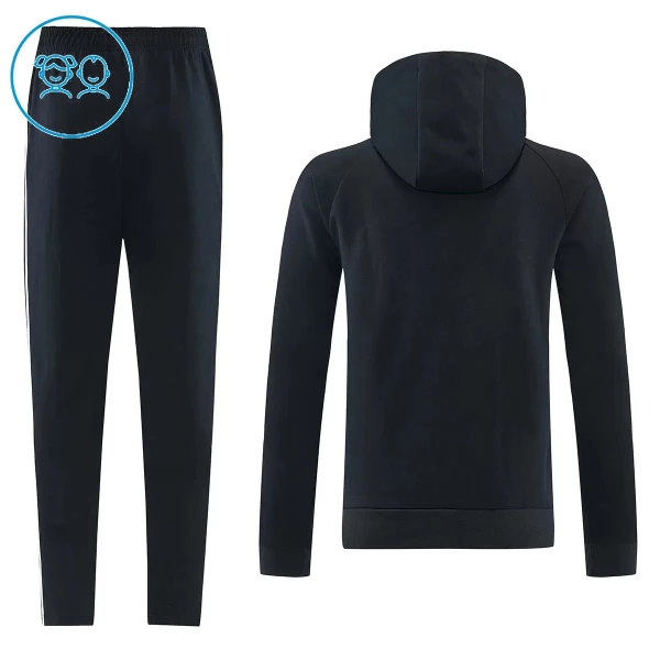 Juventus Hoodie Trænings sweatshirt sæt Børn 26/27 Sort