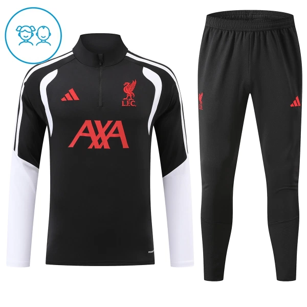 Liverpool Trænings sweatshirt sæt Børn 26/27 Sort Liverpool Trænings sweatshirt sæt Børn 26/27 Sort