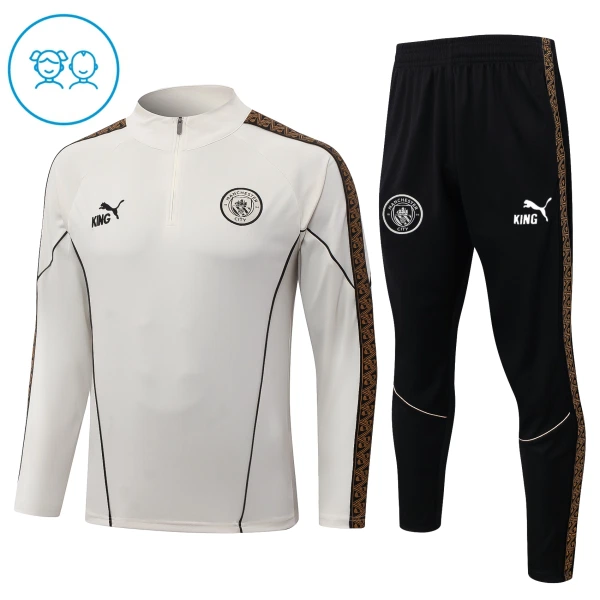 Manchester City Trænings sweatshirt sæt Børn 26/27 Grå Manchester City Trænings sweatshirt sæt Børn 26/27 Grå