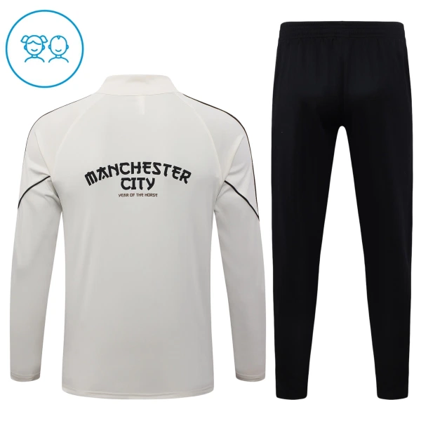 Manchester City Trænings sweatshirt sæt Børn 26/27 Grå