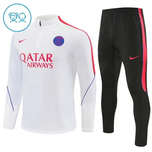 Paris Saint-Germain Trænings sweatshirt sæt Børn 26/27 Hvid Paris Saint-Germain Trænings sweatshirt sæt Børn 26/27 Hvid