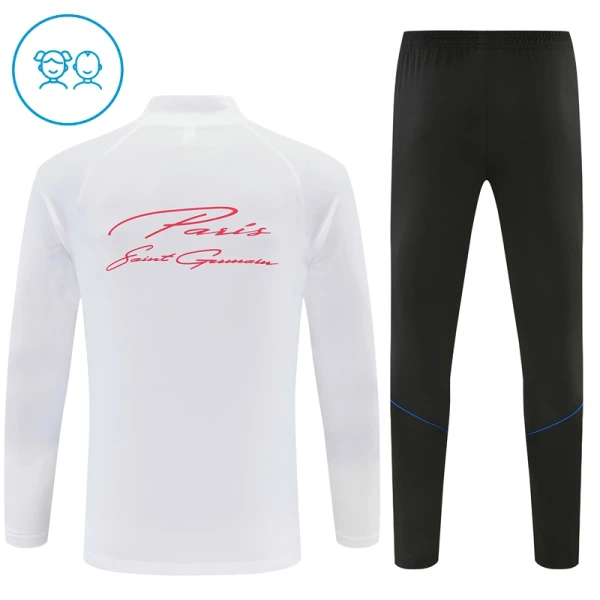 Paris Saint-Germain Trænings sweatshirt sæt Børn 26/27 Hvid