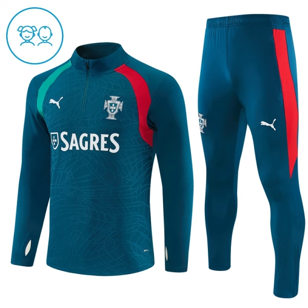 Portugal Trænings sweatshirt sæt Børn 26/27 Blå Portugal Trænings sweatshirt sæt Børn 26/27 Blå