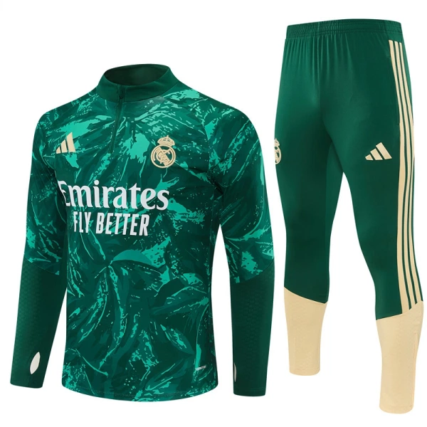 Real Madrid Trænings sweatshirt sæt Herre 26/27 Grøn Real Madrid Trænings sweatshirt sæt Herre 26/27 Grøn