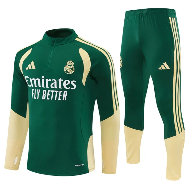Real Madrid Trænings sweatshirt sæt Herre 26/27 Grøn Real Madrid Trænings sweatshirt sæt Herre 26/27 Grøn