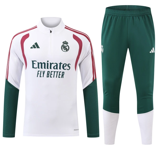 Real Madrid Trænings sweatshirt sæt Herre 26/27 Hvid Real Madrid Trænings sweatshirt sæt Herre 26/27 Hvid