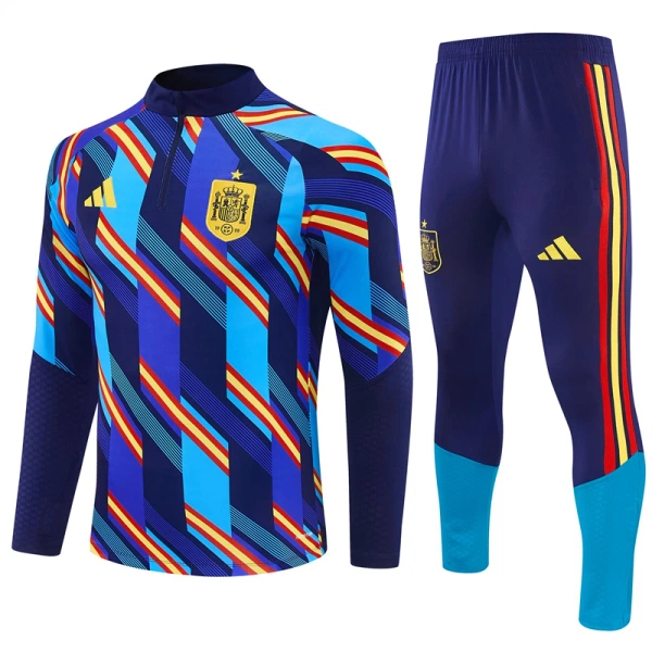 Spanien Trænings sweatshirt sæt Herre 26/27 Blå Spanien Trænings sweatshirt sæt Herre 26/27 Blå