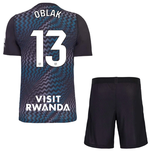 Atlético Madrid Oblak 13 Målmandstrøje Børn 26/27 Sort