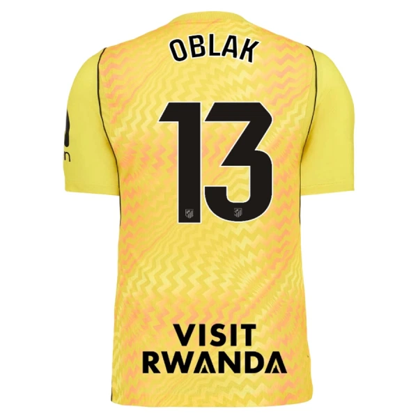 Atlético Madrid Oblak 13 Målmandstrøje Herre 26/27 Gul Atlético Madrid Oblak 13 Målmandstrøje Herre 26/27 Gul
