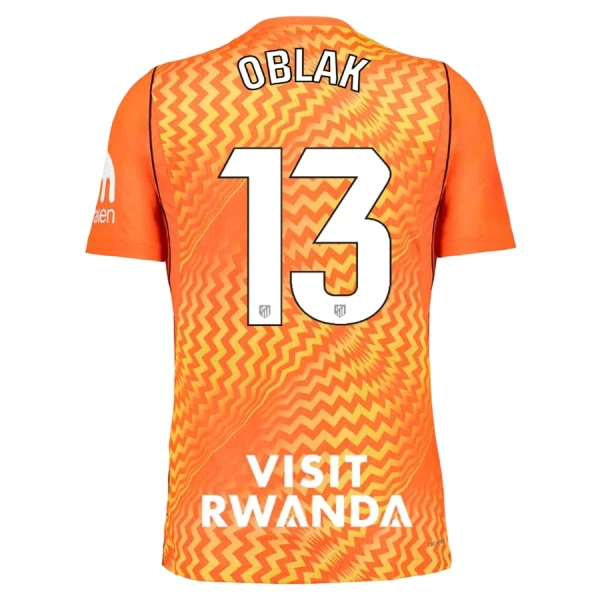 Atlético Madrid Oblak 13 Målmandstrøje Herre 26/27 Orange Atlético Madrid Oblak 13 Målmandstrøje Herre 26/27 Orange