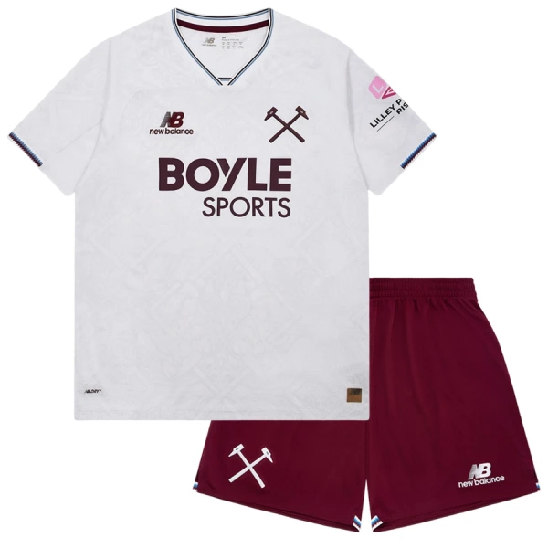 West Ham United Fodboldtrøje Børn Udebane 26/27