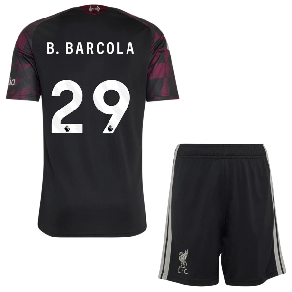 Liverpool B. Barcola 29 Fodboldtrøje Børn Tredje 26/27 Liverpool B. Barcola 29 Fodboldtrøje Børn Tredje 26/27